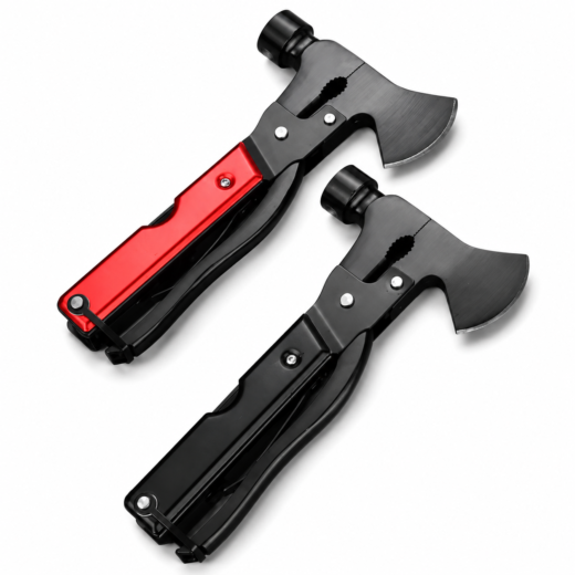 Herramienta multifuncional plegable de acero inoxidable con estuche