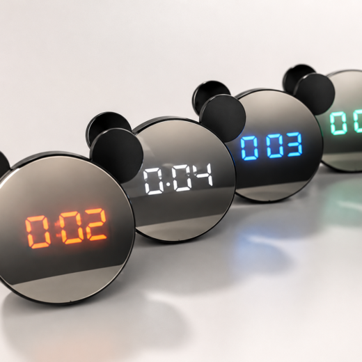 Reloj despertador LED con pantalla espejo y temperatura