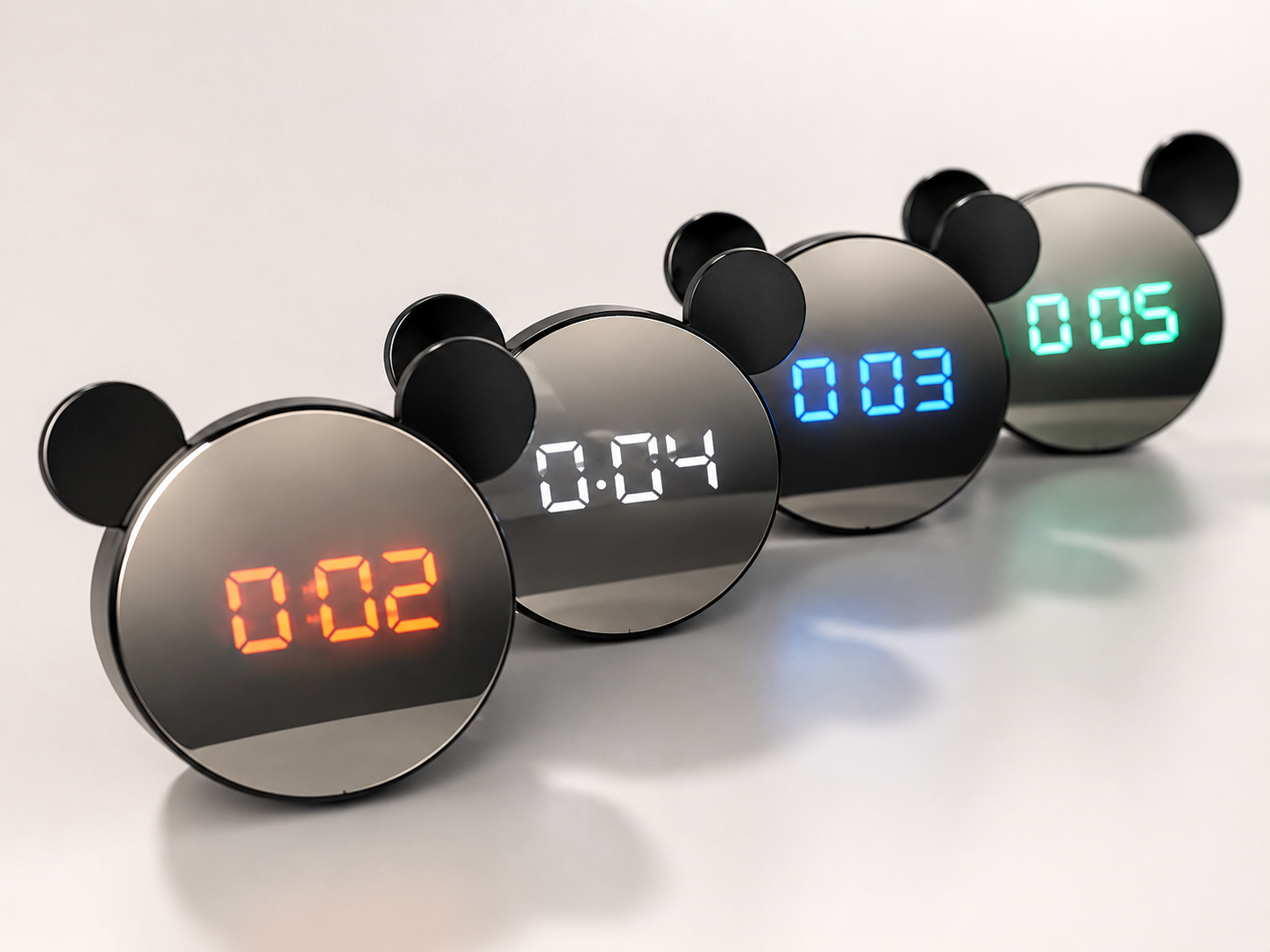 Reloj despertador LED con pantalla espejo y temperatura