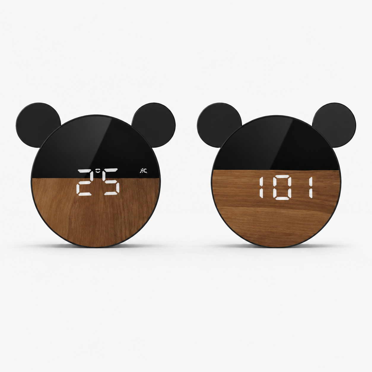 Reloj despertador LED con pantalla espejo y temperatura - Imagen 2