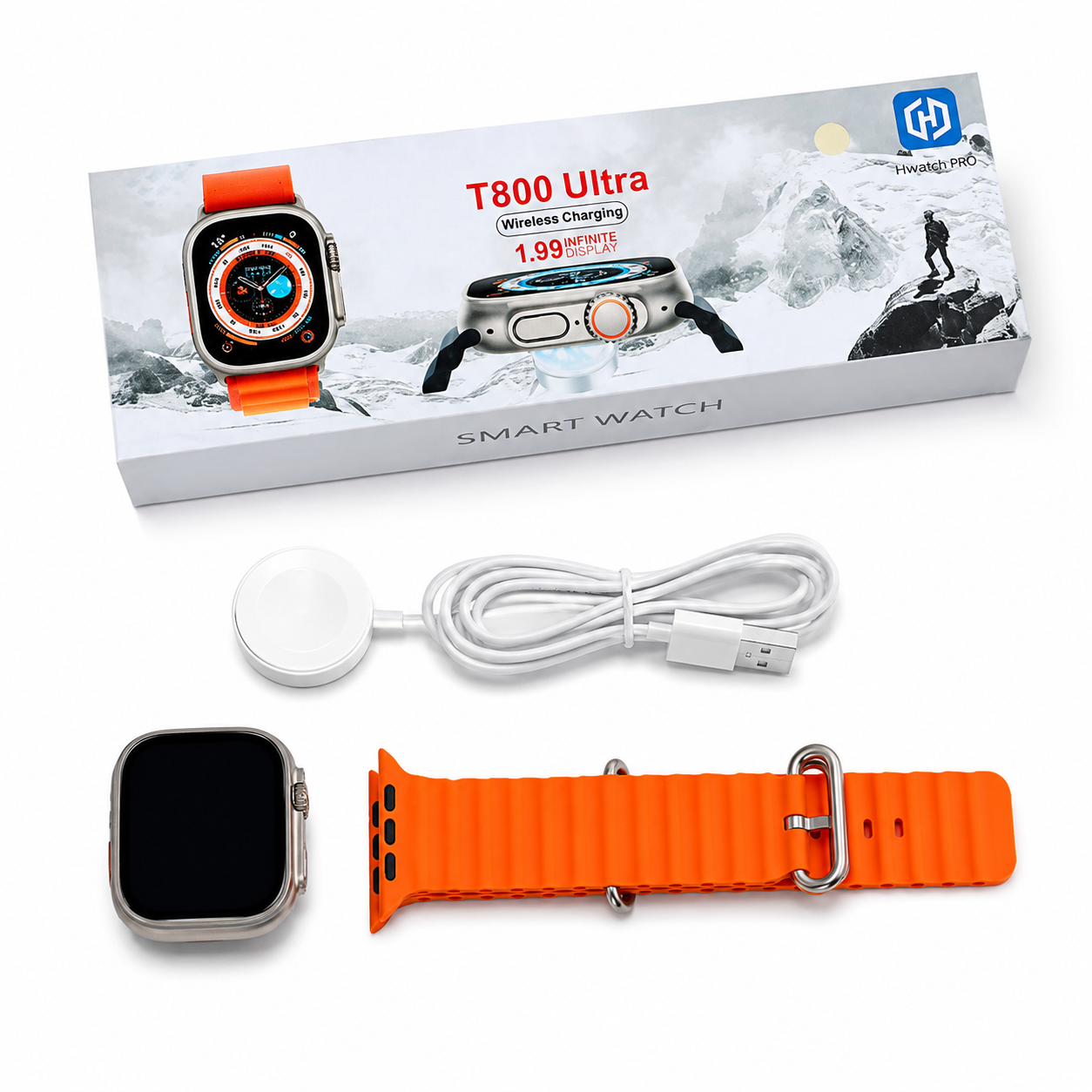 Smartwatch T800 Ultra Bluetooth con pantalla HD de 1.81"