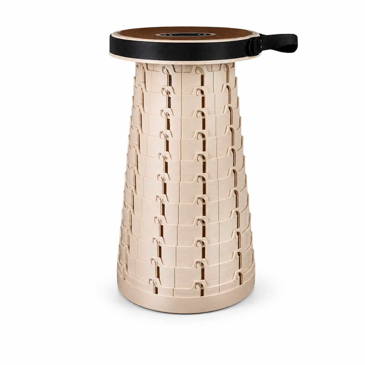 Taburete plegable telescópico portátil con asa